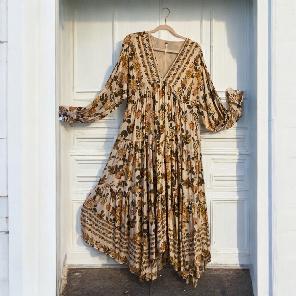 Floral Flowy Free People Maxi Dress